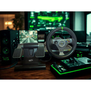 Mad Catz Xbox 360 Wireless Racing Wheel Steering & Pedal Model 47201